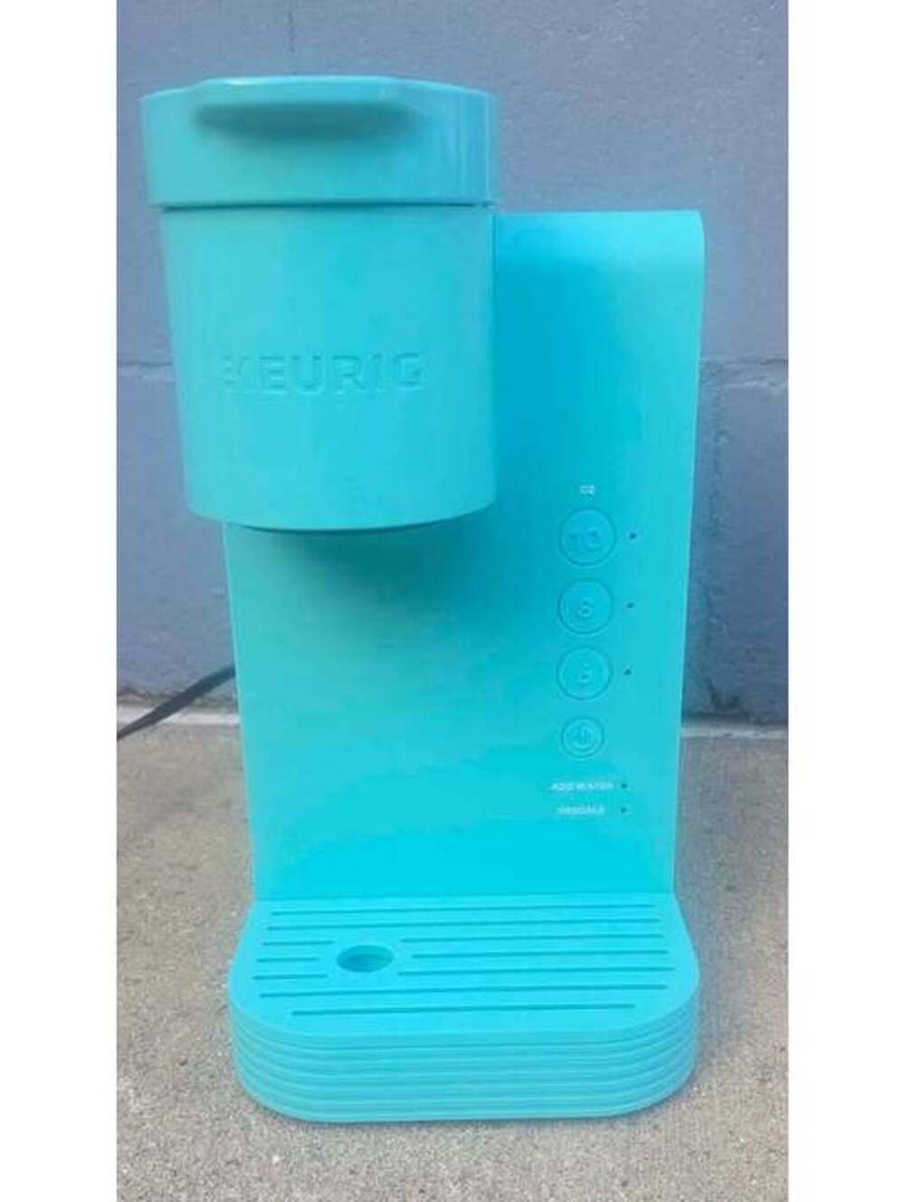 Keurig K-Express Essentials Tropical Blue Single-Serve K-Cup Pod Coffee Maker
